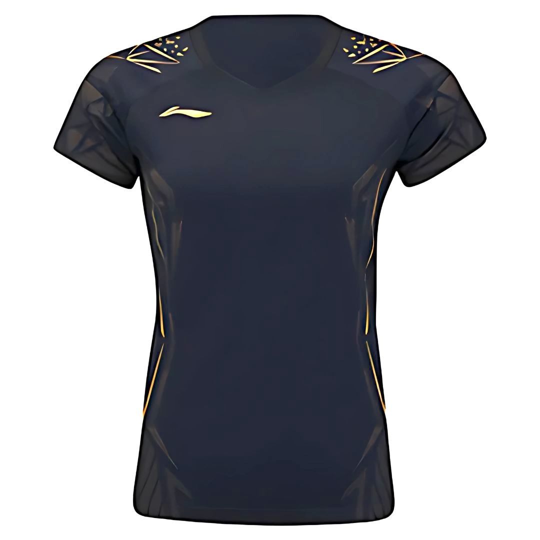 Li Ning Aayv036 1 International Women T Shirt Black